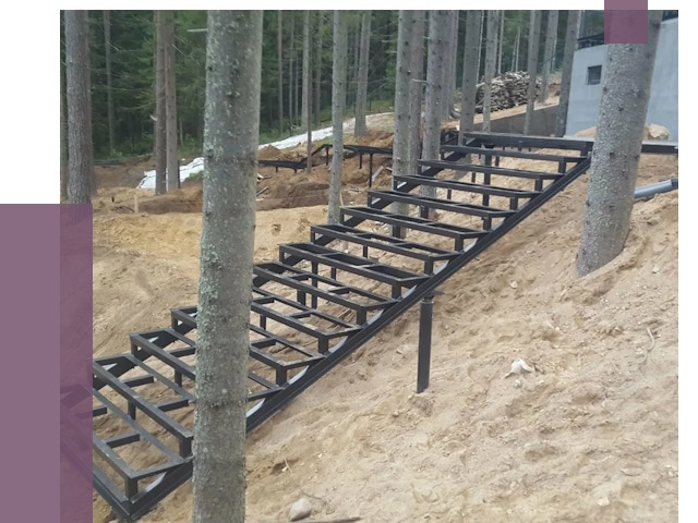 Монтаж металлических лестниц в Великом Устюге от 13487 руб. 