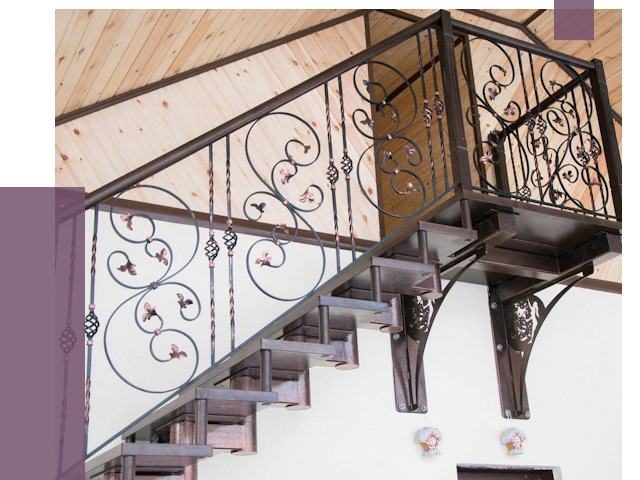 Кованые лестницы в Великом Устюге от 79396 руб. под ключ