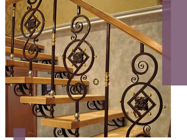 Изготовление кованых лестниц под ключ в Великом Устюге