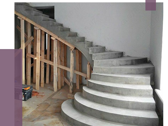 Изготовление бетонных лестниц под ключ в Великом Устюге от 19849 руб. | ПРОЛЁТ-Влс