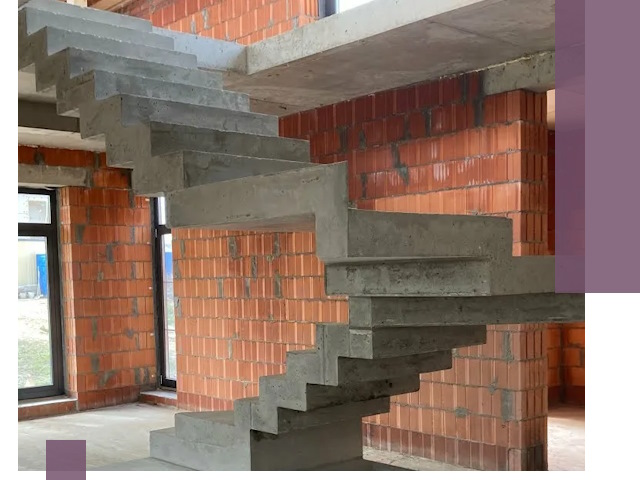 Изготовление бетонных лестниц под ключ в Великом Устюге