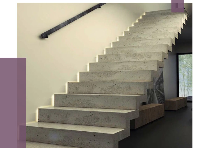 Облицовка бетонных лестниц в Великом Устюге от 4581 руб/м2