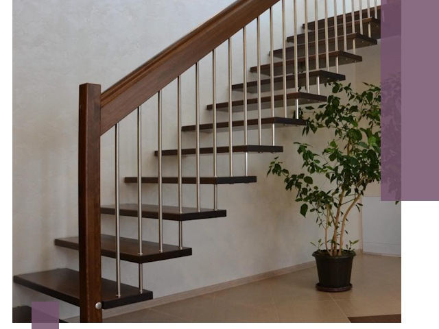 Лестницы на больцах под ключ в Великом Устюге – изготовление и монтаж