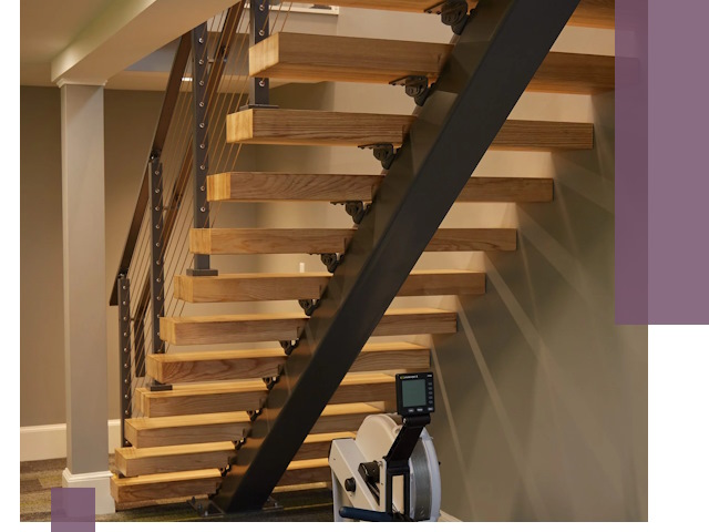 Лестницы на монокосоурах под ключ в Великом Устюге - изготовление и монтаж