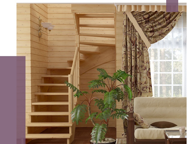 Лестницы для дачи в Великом Устюге от 75579 руб.  | ПРОЛЁТ-Влс