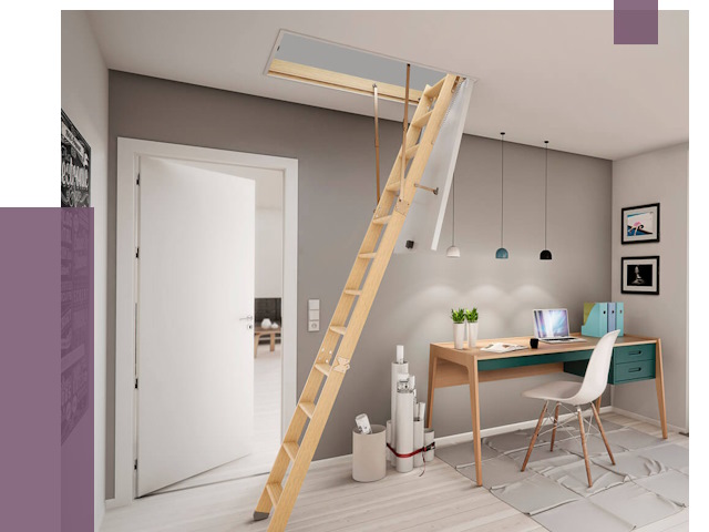 Чердачные лестницы в Великом Устюге — от 14505 руб. | ПРОЛЁТ-Влс
