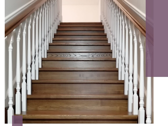 Лестницы из ясеня на заказ в Великом Устюге — изготовление и монтаж