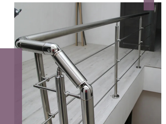 Перила из нержавеющей стали в Великом Устюге от 8958 руб. под ключ | ПРОЛЁТ-Влс
