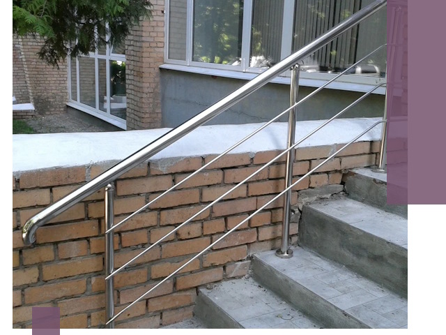Перила из нержавеющей стали высокого качества в Великом Устюге