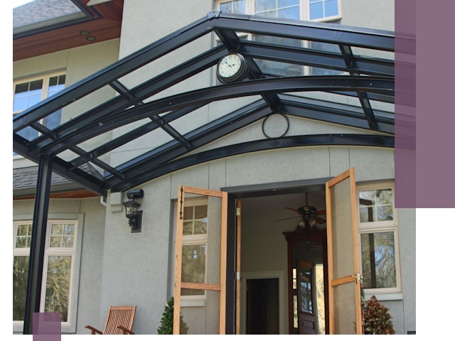 Изготовление и монтаж навесов и козырьков в Великом Устюге