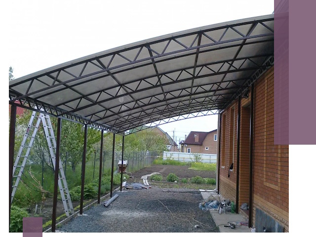 Профессиональный монтаж навесов под ключ в Великом Устюге