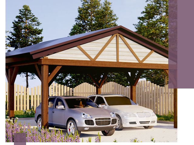 Навесы для автомобиля в Великом Устюге — изготовление и монтаж