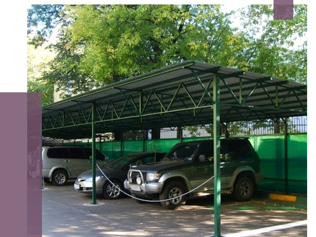 Навесы для парковки в Великом Устюге от 79905 руб. заказать | ПРОЛЁТ-Влс