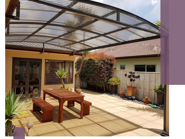 Навесы во двор под ключ в Великом Устюге — изготовление и монтаж