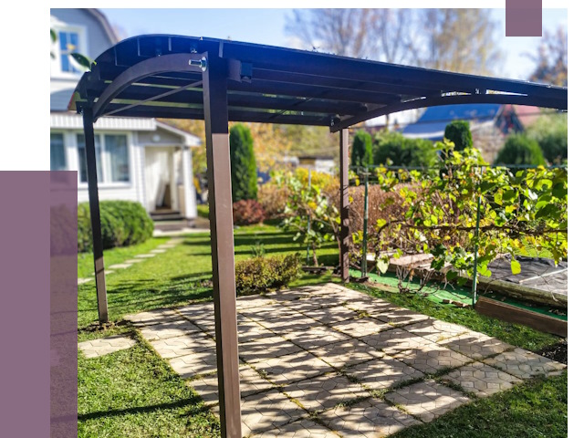 Навесы для дачи в Великом Устюге от 12673 руб. под ключ — ПРОЛЁТ-Влс