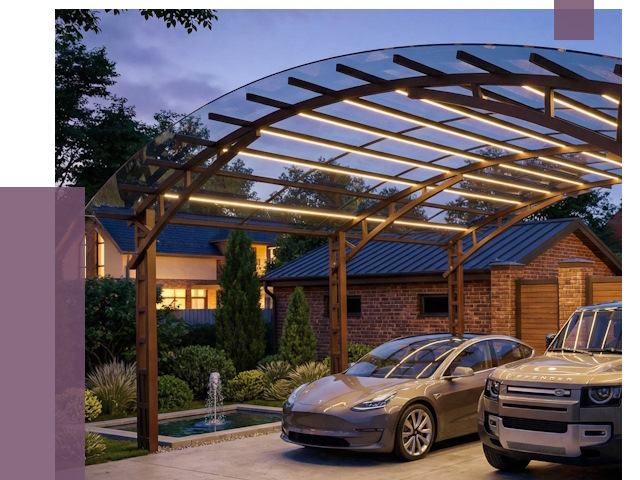 Металлические навесы в Великом Устюге от 12622 руб. под ключ — ПРОЛЁТ-Влс