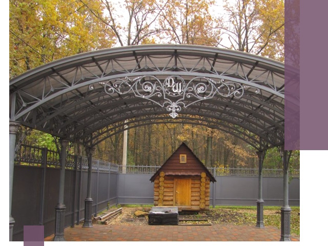 Кованые навесы премиум-класса под заказ в Великом Устюге