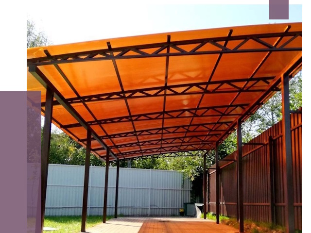 Односкатные навесы под ключ в Великом Устюге от 13080 руб. 