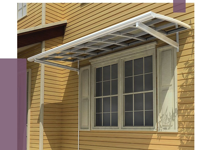 Козырьки над окнами в Великом Устюге от 7583 руб. — монтаж, покупки | ПРОЛЁТ-Влс