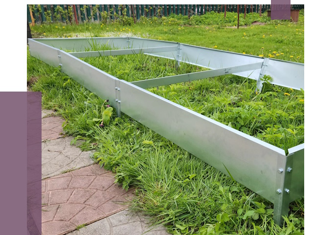 Металлические бордюры для грядок в Великом Устюге от 1781 руб. 