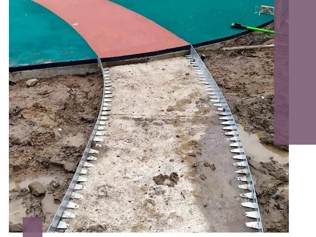 Металлические бордюры для дорожек в Великом Устюге — монтаж и изготовление